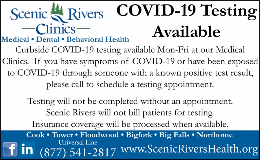 COVID-19 Testing Available 