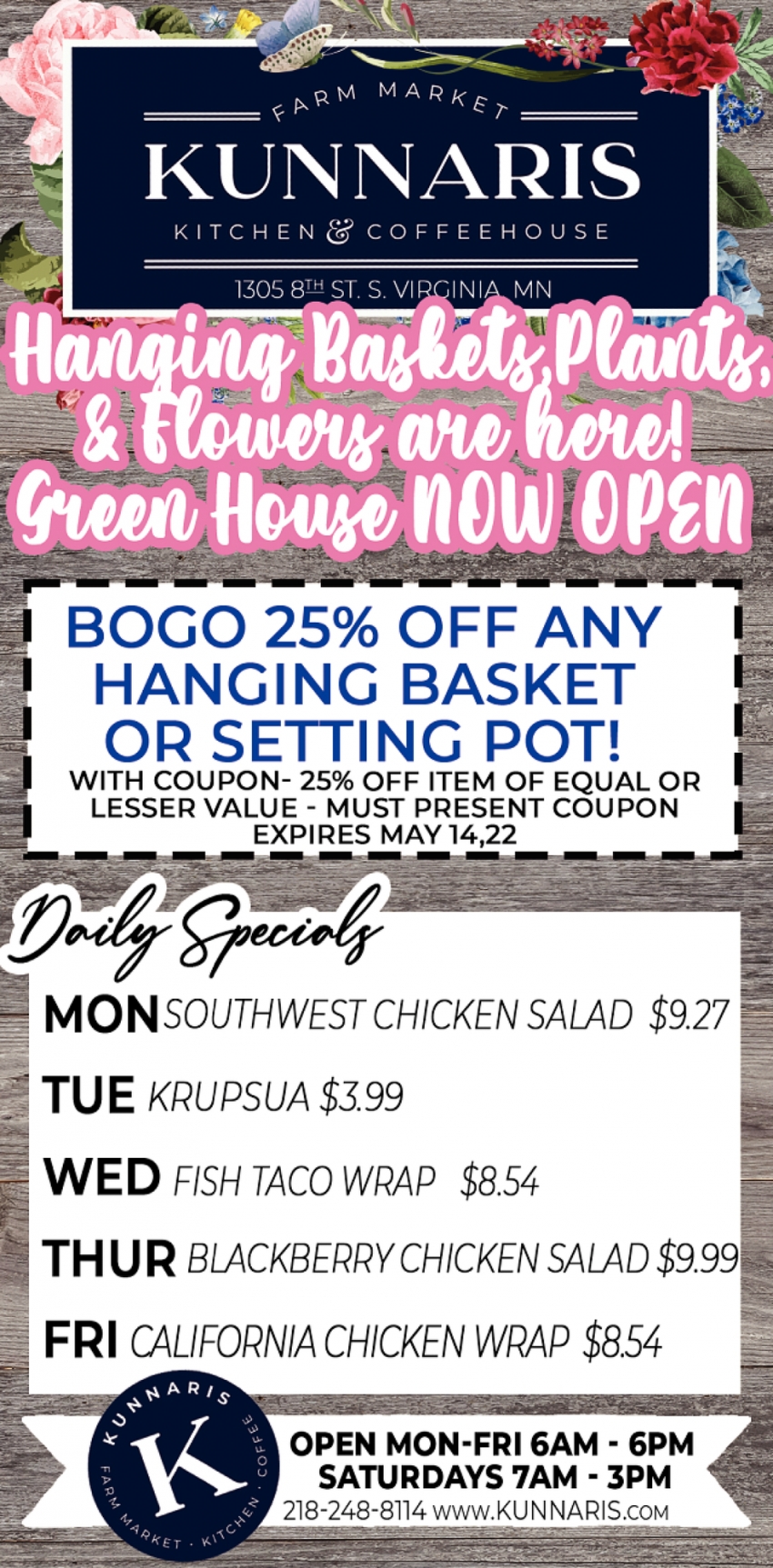 Hanging Baskets Plants, & Flowers Are Here!