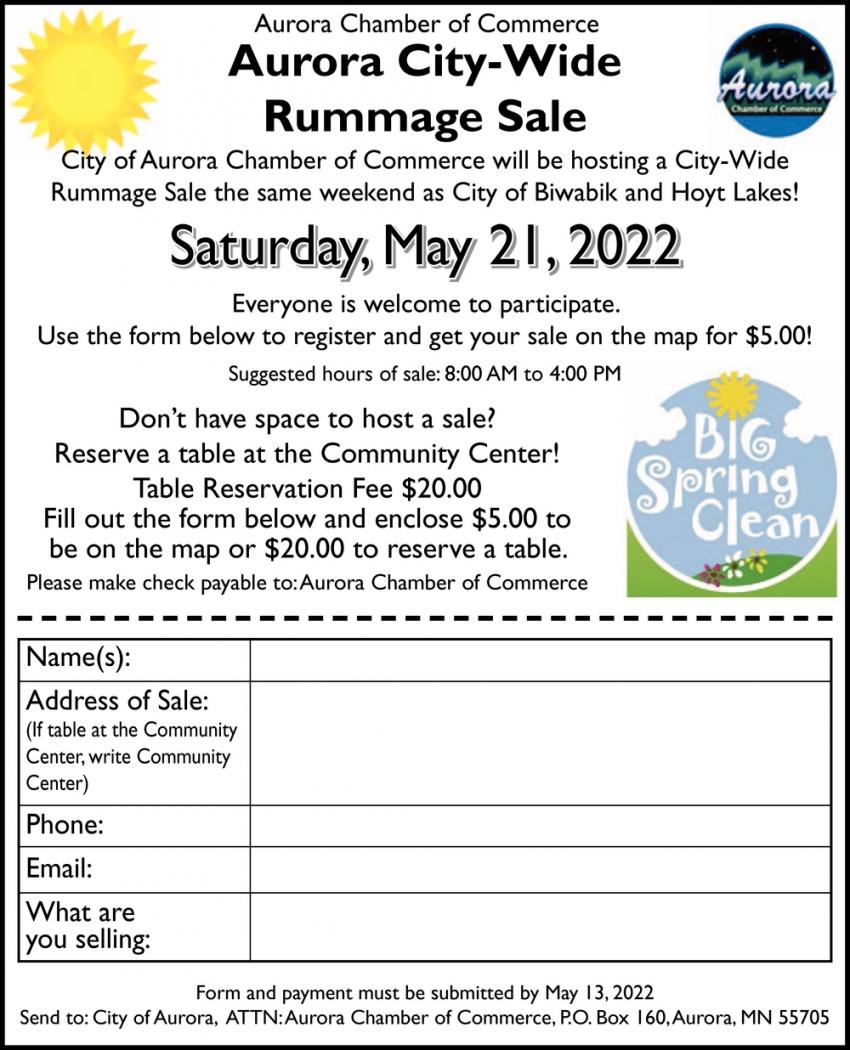 Aurora City-Wide Rummage Sale