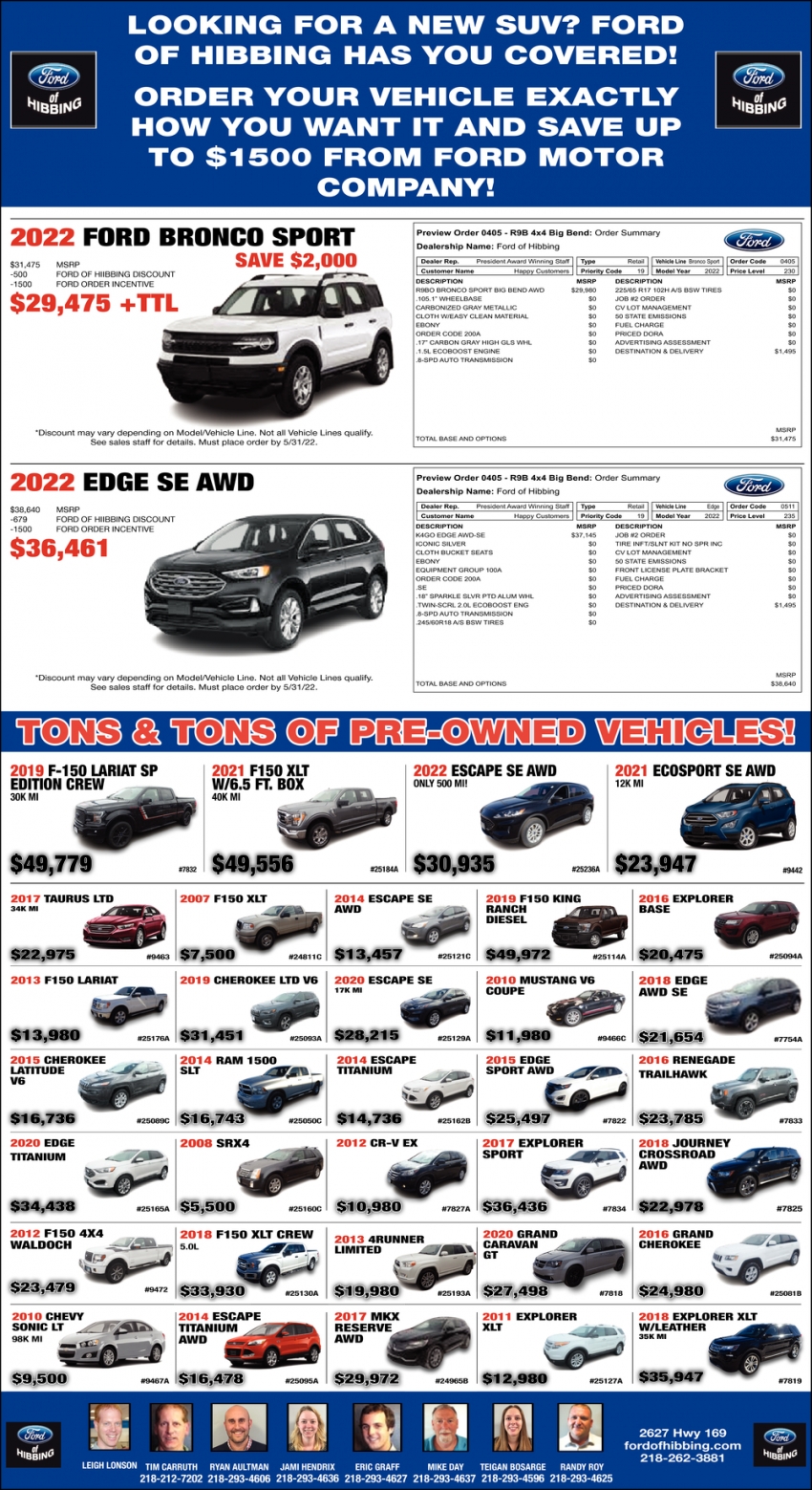 Looking For A New SUV? Ford Of Hibbing Has You Covered!