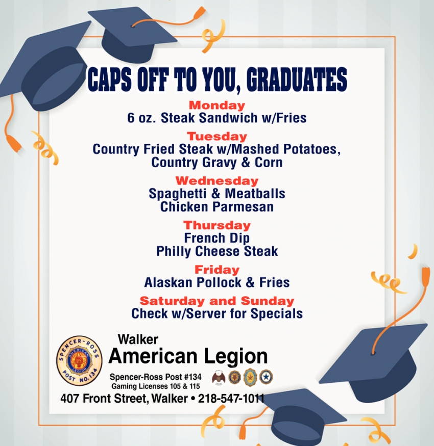 Caps Off To You, Graduates  