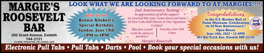 Look What We Are Looking Forward To At Margie's!!!!