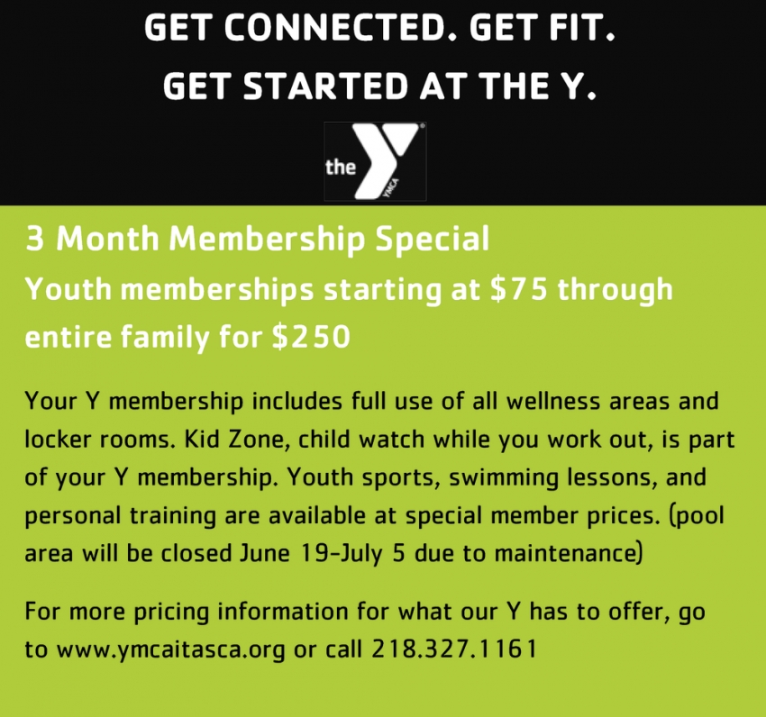 Get Connected. Get Fit. Get Started At The Y