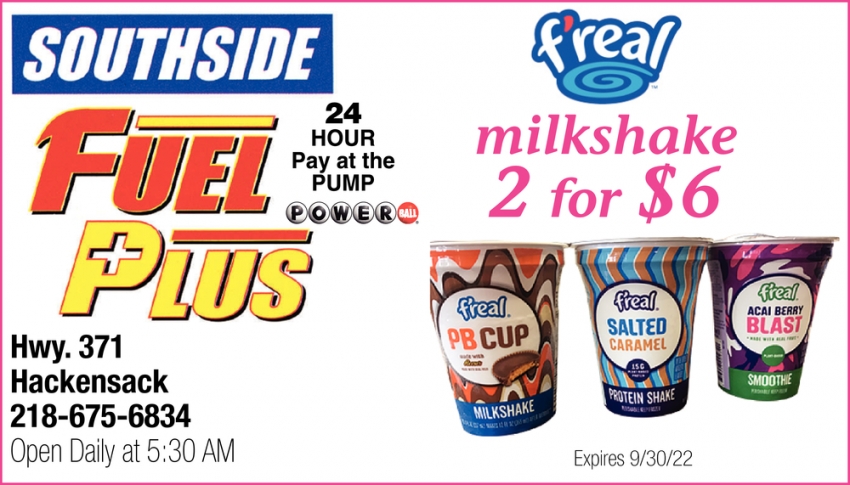 Milkshake 2 For $6