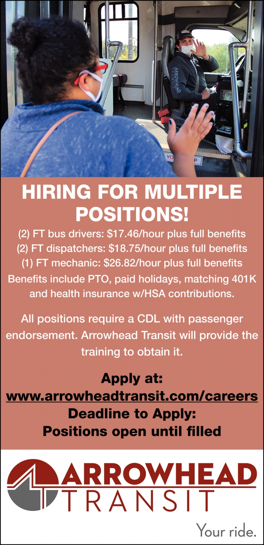 Hiring For Multiple Positions!