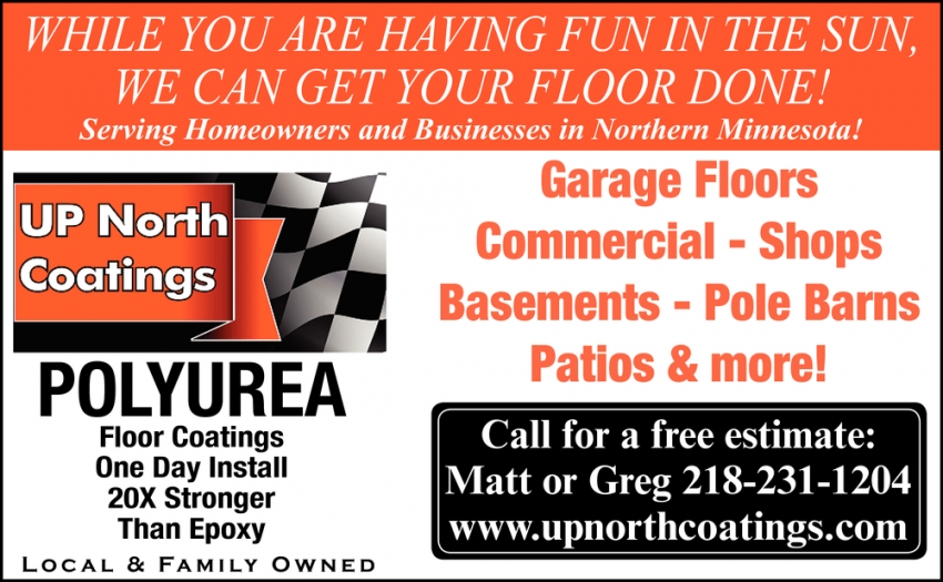 While You Are Having Fun In The Sun. We Can Get Your Floor Done!
