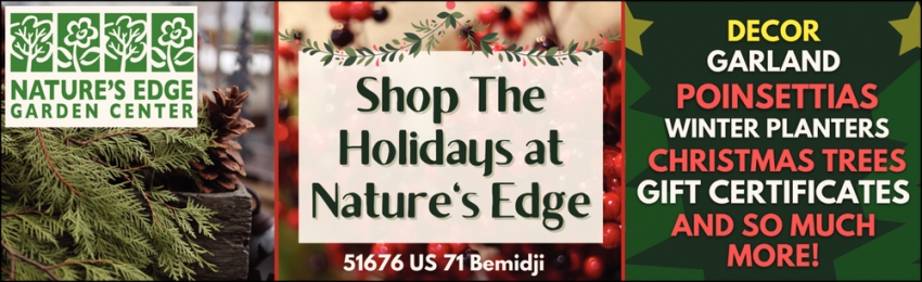 Shop the Holidays at Nature's Edge