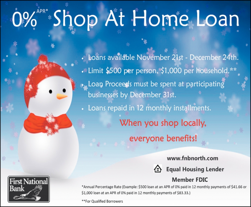 0% APR Shop at Home Loan 