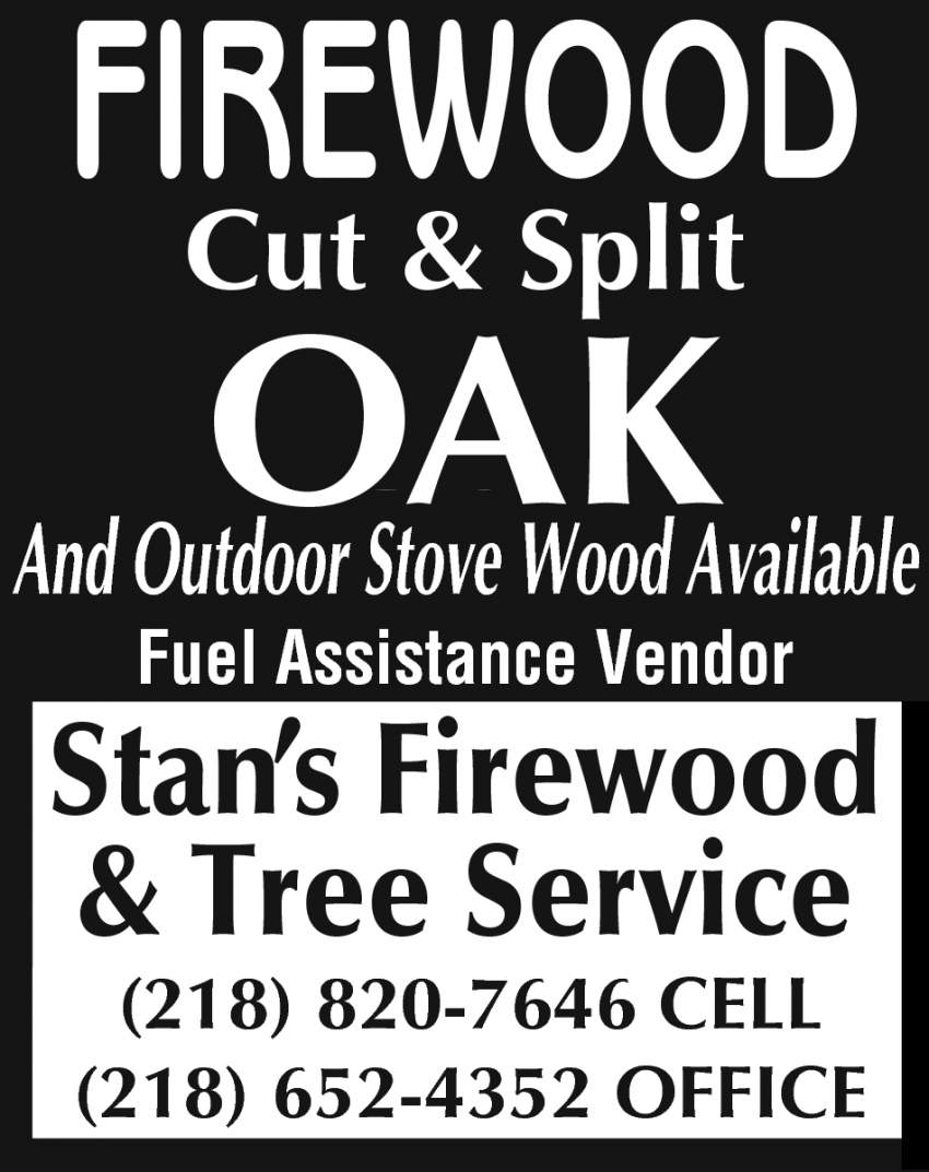 Firewood Cut & Split Oak and Outdoor Stove Wood Available
