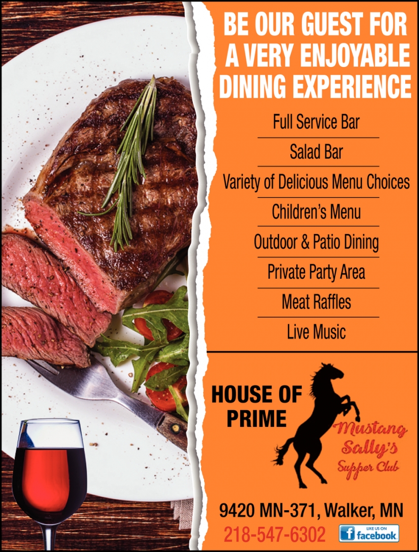 Be our Guest for a Very Enjoyable Dining Experience
