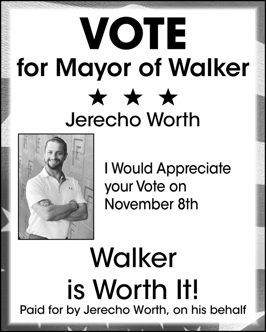Vote For Mayor Of Walker