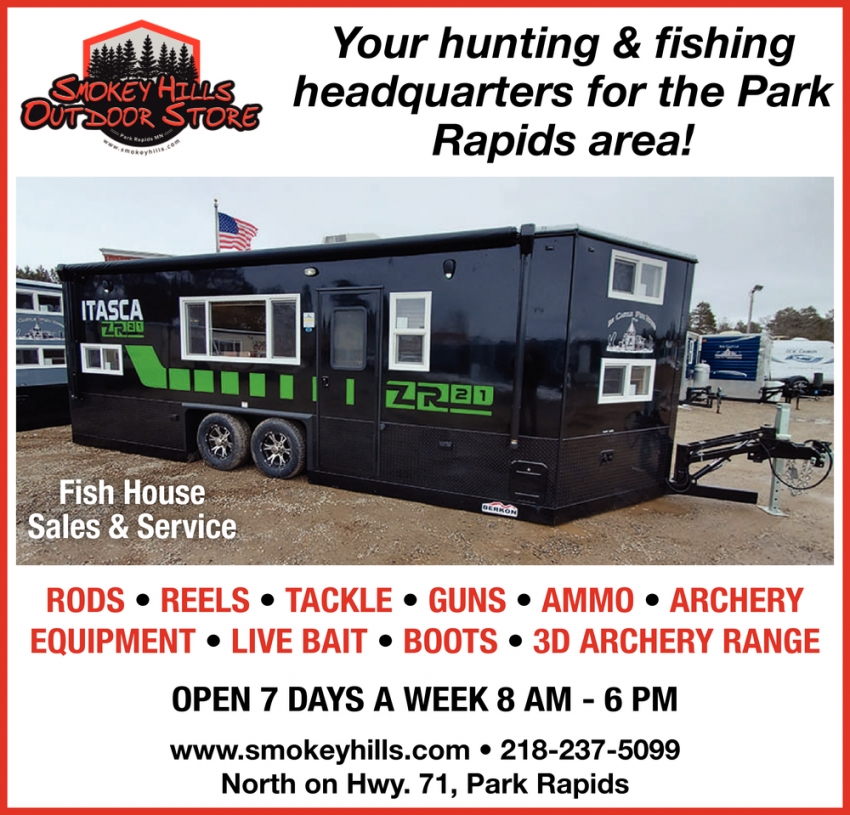 Your Hunting & Fishing Headquarters For The Park Rapids Area!