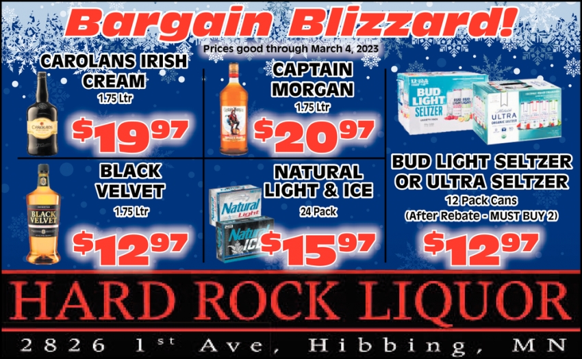 Bargain Blizzard!