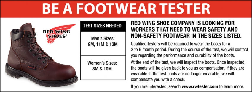 Be A Footwear Tester