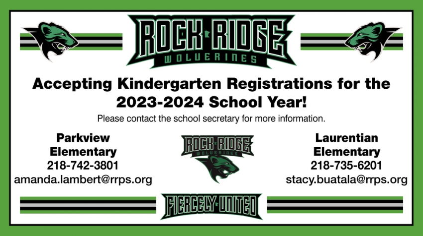 Acepting Kindergarten Registrations For The 2023-2024 School Year!