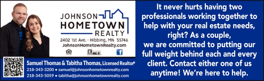 It Never Hurst Having Two Professionals Working Together To Help With Your Real Estate Needs, Right?