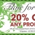 20% OFF Any Product