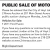 Public Sale Of Motor Vehicles