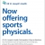 Now Offering Sports Physicals