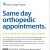 Same Day Orthopedic Appointments