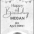 Happy Birthday Megan