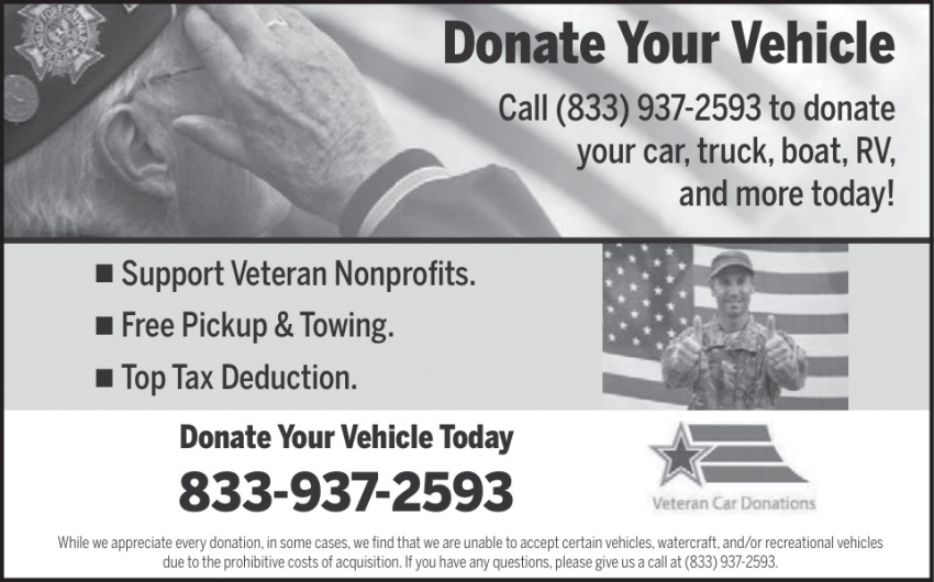 Donate Your Vehicle