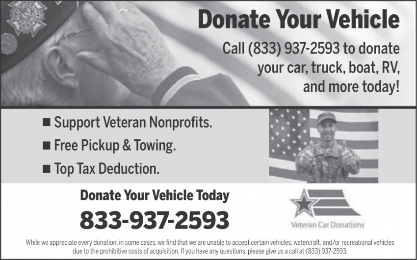 Donate Your Vehicle