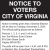 Notice to Voters