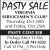 Pasty Sale