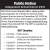 Public Notice
