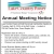 Annual Meeting Notice