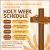 Holy Week Schedule