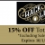 15% OFF Total Order