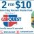 2 For $10 Rain-x Bug Remover Washer Fluid
