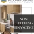 Now Offering Financing