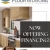 Now Offering Financing