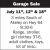 Garage Sale July 11th & 12th