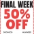 Final Week 50%