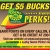Get $5 Bucks Back! Rewards Perks!