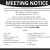 Meeting Notice