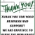 Thank You for Your Business and Support!