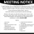 Meeting Notice 