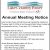 Annual Meeting Notice