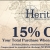 15$ OFF Your Total Purchase When Paying With Cash