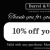 10% OFF Your Tab