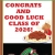 Congrats and Good Luck Class of 2026!