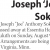 Joseph 'Joe' Anthony Sokoloski