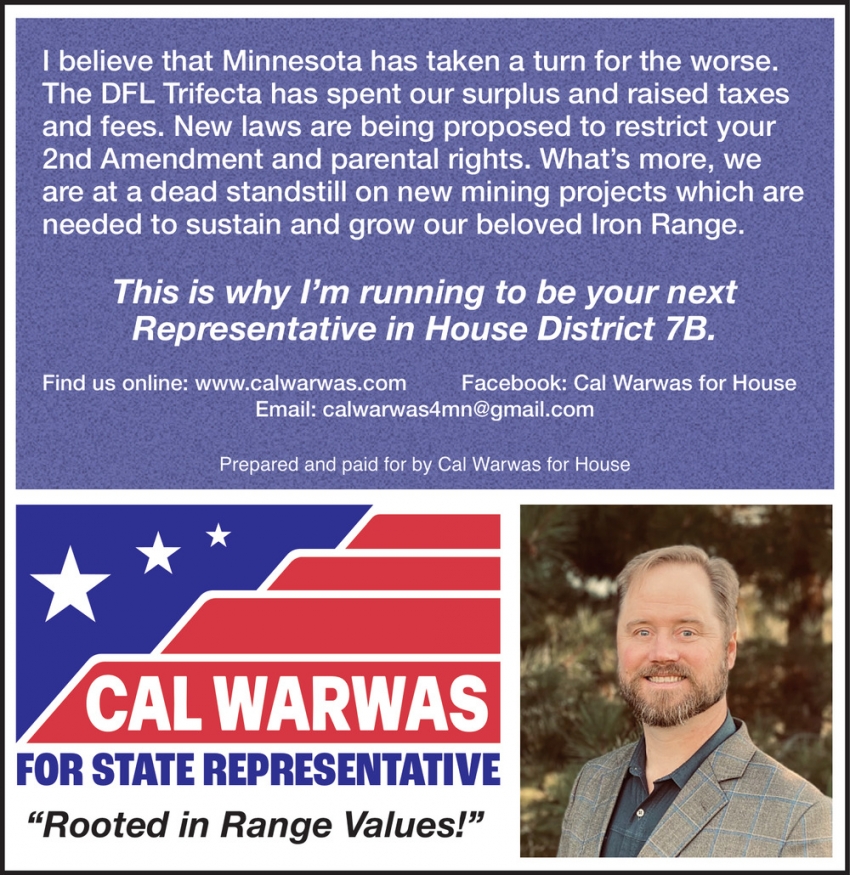 Cal Warwas for State Representative
