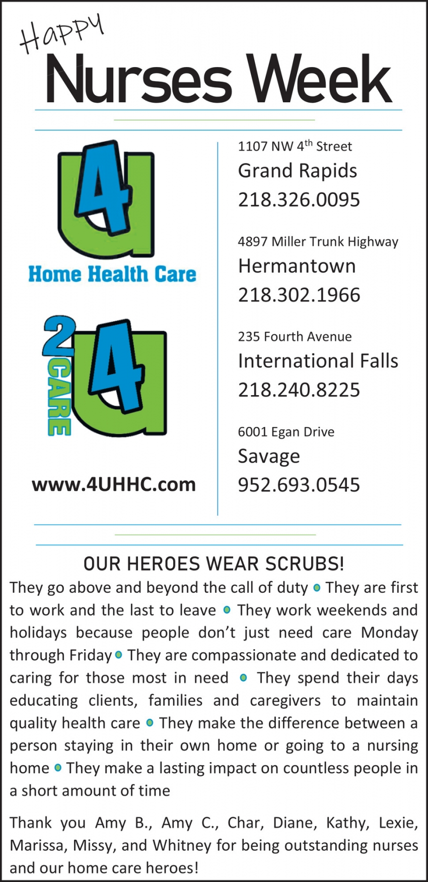4U Home Health Care