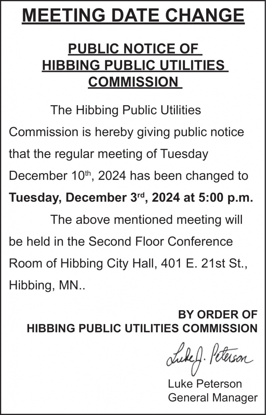 Hibbing Public Utilities 